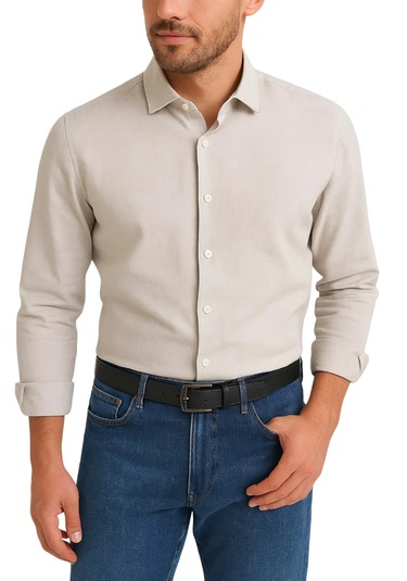 Erkek Kemer Siyah 2'li Kot Ve Kumaş Pantolon Kemeri