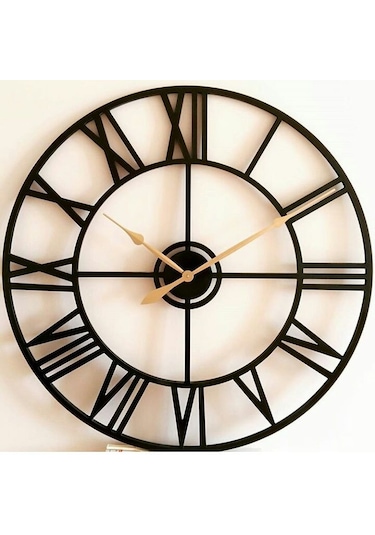 Roma Rakamlı Duvar Saati Ahşap