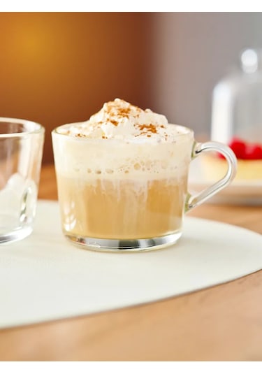 Lumınarc Çay Ve Kahve İçin Güzel Şeffaf Cam Kupa 2 Adet 316812167 Beyaz