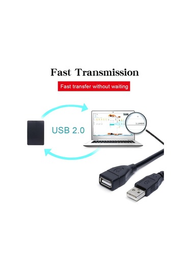 Ancheyn Usb Uzatma Kablosu 5 Metre Uzatıcı Dişi Erkek Usb Ara Kablosu 4532