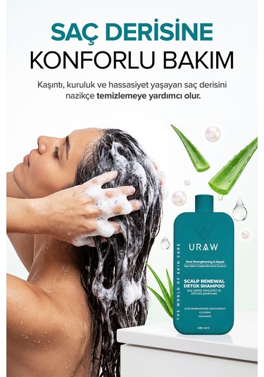 Uraw Scalp Renewal Saç Derisi Yenileyici Şampuan 400 ML