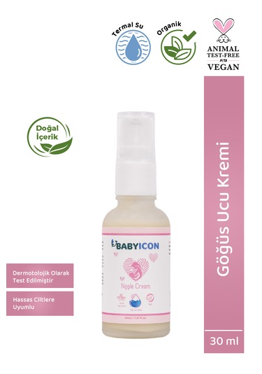 Baby Icon Organik Vegan Göğüs Ucu Kremi