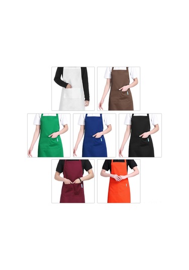 Hangfox Erkek-kadın Kullanıma Uygun Çok Amaçlı Mavi Fantezi, Ayarlanabilir Boyun Bağı Ve Cep Tasarımı, Profesyonel Mutfak-garson Koruması Mavi