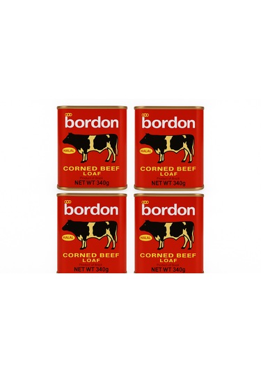 Bordon Corned Beef Loaf 340 Gr X4 Adet