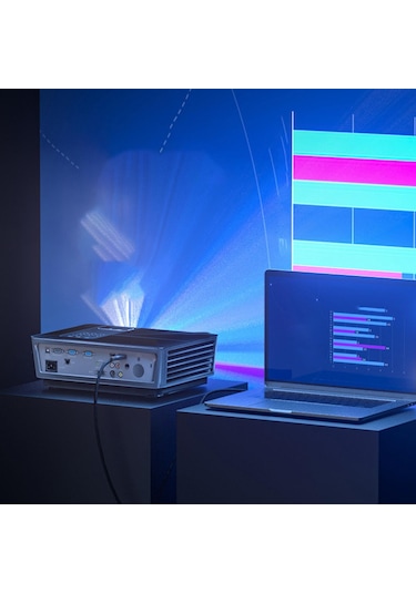 Homyl Hdtv Pc Için Dvı Kablo Ayna Büyük Ekran Bağlantısına 2m Dp