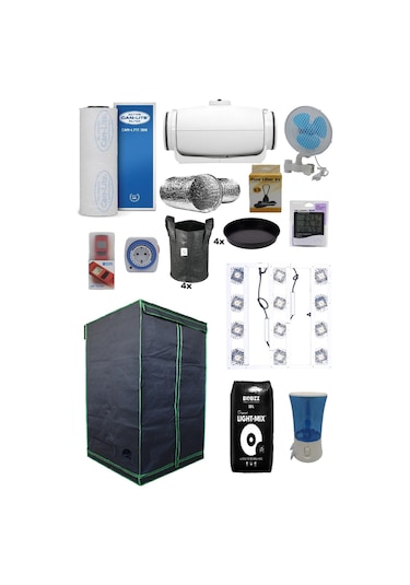 100x100x200 Bitki Yetiştirme Kabin Seti Pro