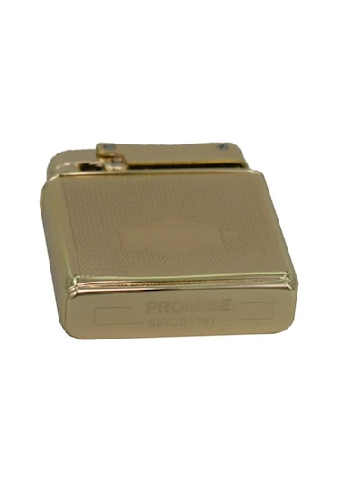 Promise Benzinli Çakmak Muhtar Çakmağı Altın Renk