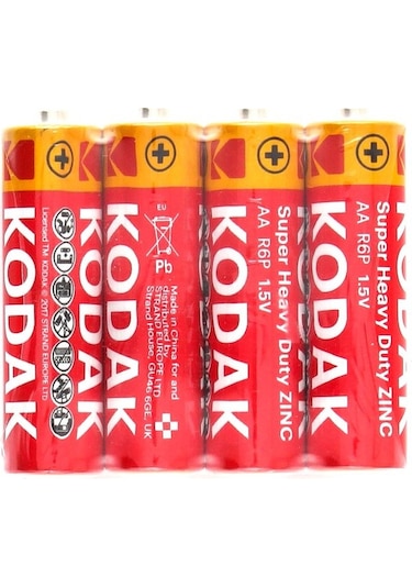 Ev Ofis İçin Kodak Aa Pil Super Heavy Duty Çinko Karbon Kalem Pil 60 Adet