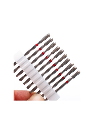 10 Adet Elmas Freze Kesicisi Tırnak Matkap Ucu Elektrikli Manikür Makinesi Tırnak Eti Temiz Dosyaları Ekipman Aksesuarları Araçları Açık Sarı