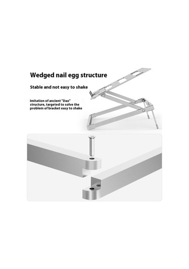 Ebitda H12 Ayarlanabilir Alüminyum Masaüstü Dizüstü Bilgisayar Yükseltici Standı Tutucu