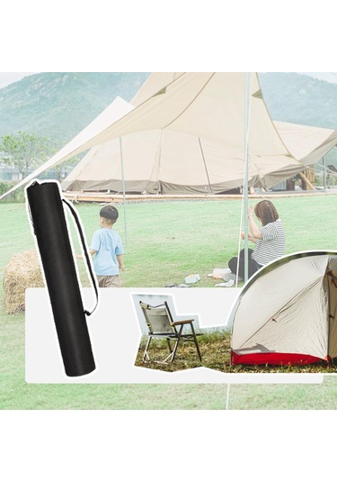 Dolıty Kamp Sandalyesi Saklama Çantası Çadır Direği 22cmx60cm Siyah