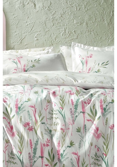 Yataş Bedding Hana Ranforce Çift Kişilik Nevresim Seti Pembe