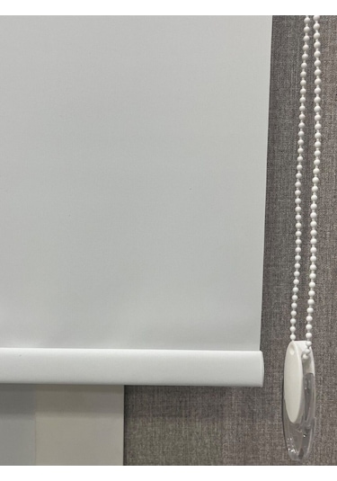 %100 Işık Geçirmez Blackout Stor Perde Beyaz Beyaz