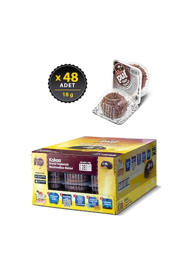 Eti Puf Müzik Akademisi Kakaolu Marshmallow Bisküvi 48 x 18 G
