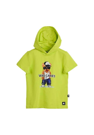 Bad Bear Mood Hoodie Çocuk Sweatshirt-3745 Sulphur Sarı
