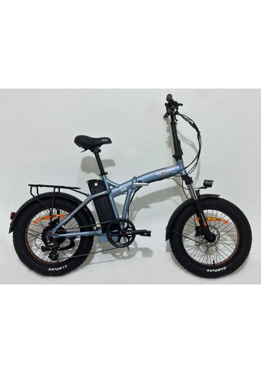 Roxform R-300 Elektrikli Katlanabilir Bisiklet 13ah Shimano Altus Hidrolik Fren Alüminyum Kadro Titanyum Mavi