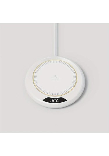 Xuweiwei Beyaz Üç Sıcaklık Ayarı Usb Kahve Isıtıcı, Termos Özellikli Ev Ofis İçin