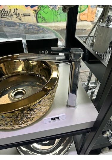 Boheme Fleko Levi Çanak Lavabo Bataryası Krom Krom