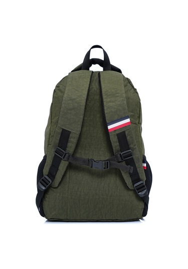 Cambridge Polo Club Minimalist Tasarım Unisex Çok Gözlü Sırt Çantası haki