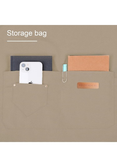 Ayarlanabilir Askılı Ve Büyük Cepli Erkek Kadın Önlük, Canva Bej, Diğer