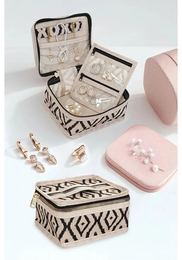 Bohe Seyahat Takı Makyaj Düzenleyici Çantası Mini Çanta