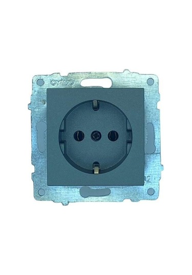 4 Adet Ovivo Grano Füme Topraklı Priz Çerçevesizdir 4'lu