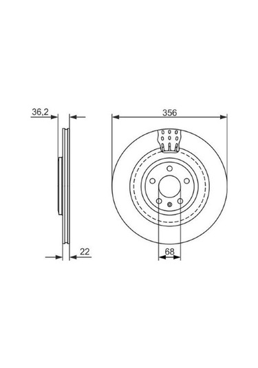 Audi A6 3.0tdı 2011-2018 Bosch Arka Disk 2 Adet