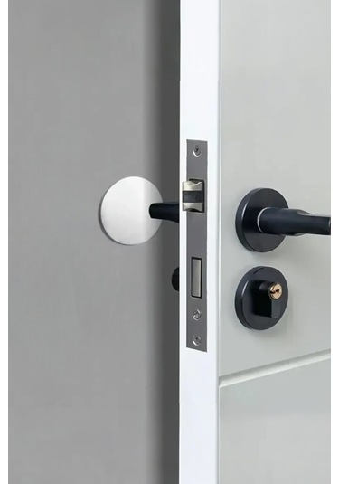 6 Adet Beyaz Yapışkanlı Kapı Kolu Stoperi Duvar Koruyucu Tampon, Durdurucu Tutucu