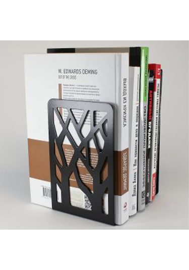 Ağaç Desenli Metal Kitap Tutucu