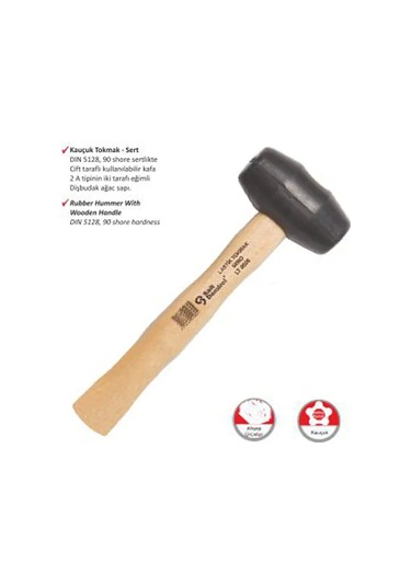 Ağaç Saplı Lastik Tokmak No:40 23