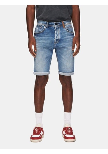 Little Big Ltb Corvın Abello Wash Erkek Jean Şort 55627 Mavi Açık