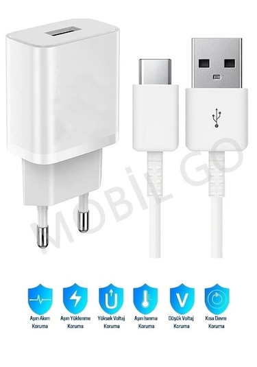 Samsung Galaxy Tab S9 Fe Plus Uyumlu Type-c Girişli Hızlı Şarj Aleti