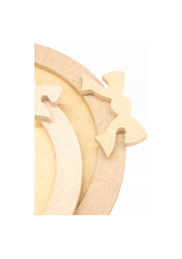 Na Neşeli Ahşap Ahşap Yuvarlak Fiyonklu Tepsi Ikili Takım.servis Sunum Tepsisi.boyanabilir Ahşap Tepsi.kendin Boya. Boyanabilir Ham Ahşap