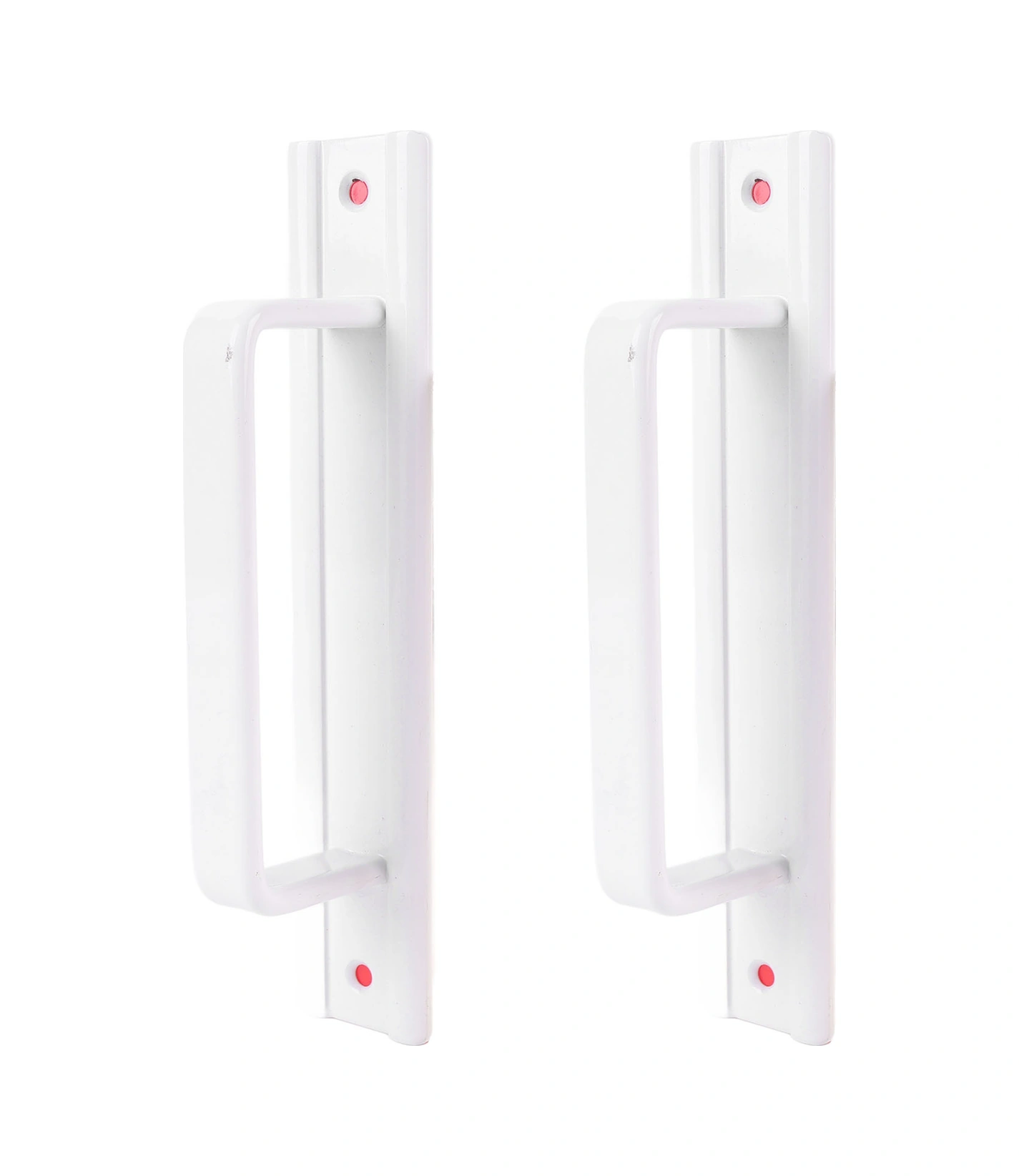 Geeroyoo Alüminyum Çelik Cam Kapı Puller - Dairesel Yumuşak Tutuş - Ev Ofis Kullanıma Uygun - Beyaz Beyaz