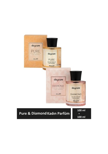 Pure & Diamond 2'li Set Kadın Edp Parfüm 100 Ml + 100 Ml Çiçeksi