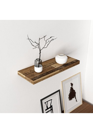 Minar Gizli Tutuculu Duvar Rafı 60 Cm