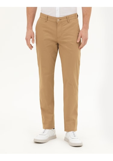 Pierre Cardin Erkek Camel Kanvas / Chino Pantolon 50288510-vr015 Camel