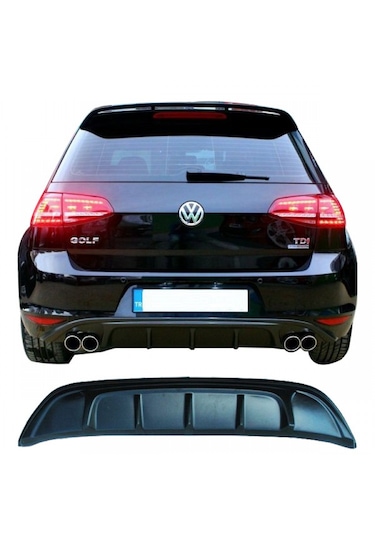 Volkswagen Golf 7 2012-2016 Arka Tampon Eki - Difüzör Plast