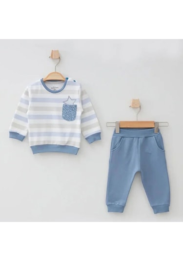 Aziz Bebe 2'li Bebek Takımı 2299 İndigo