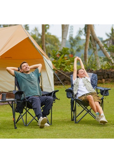 Kingcamp Juniper Bel Destekli Ultra Konforlu Xl Kamp Sandalyesi L.grey Gri