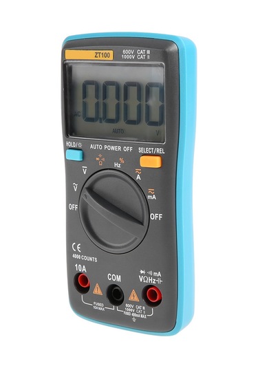 Gajeena Zt100 4000 Sayımlı Taşınabilir Mini Otomatik Dijital Lcd Ekranlı Akım Gerilim Direnc Test Cihazı Multimetre