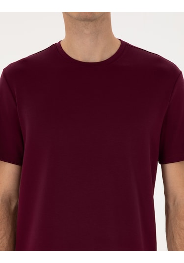 Pierre Cardin Erkek Plum Tişört 50308037-vr177 Plum