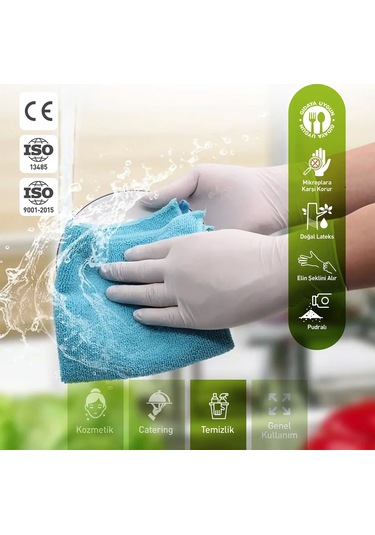 Supertrend Beyaz Lateks Eldiven Pudralı S 100 Adet X 10 Paket