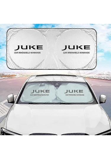 Nissan Juke F15 F16 2010, 2011, 2012 - 2021 İçin Araba Logosu Ön Cam Güneşlik Şemsiye Coche Oto Amblemi Güneşlik Siperlik Bloğu Perde