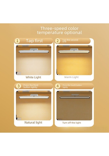 Yunboo Led Göz Koruyucu Okuma Lambası - 32cm Beyaz, 28 Led, 9 Aydınlatma + 3 Renk Modu, Şarjlı Ve Priziyle Kullanıma Uygun, Mıknatıslı, Öğrenci/ev İçin Diğer