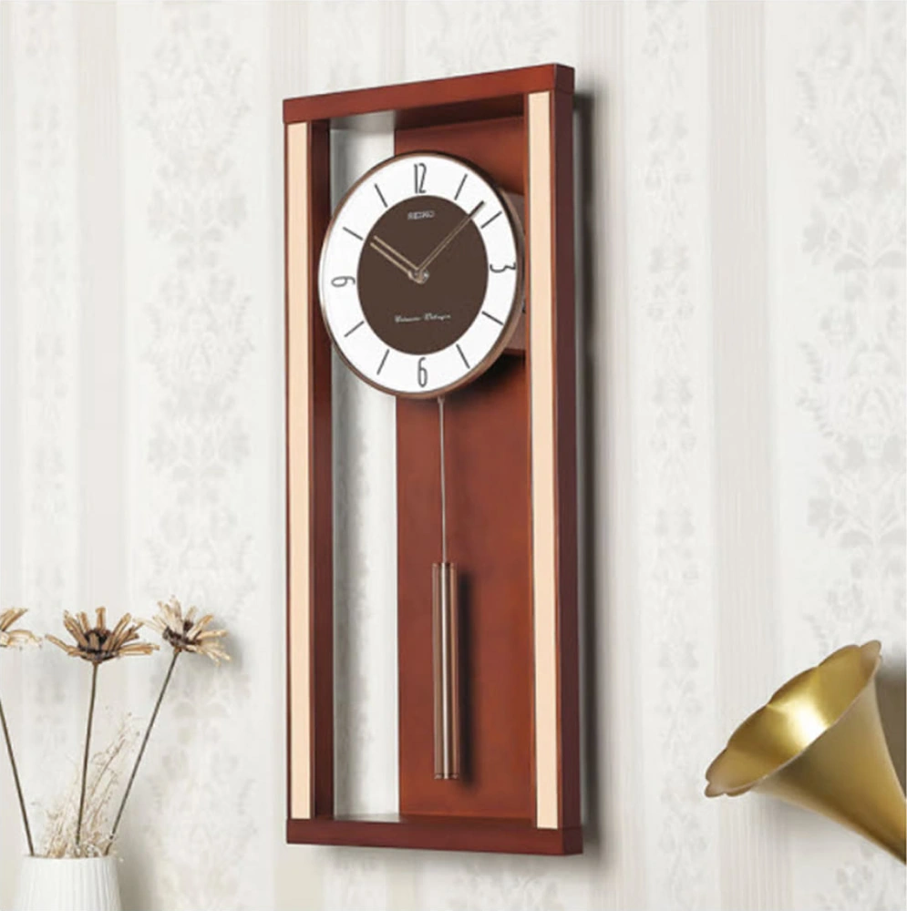 Seiko Clock Qxh068z Duvar Saati Kahverengi