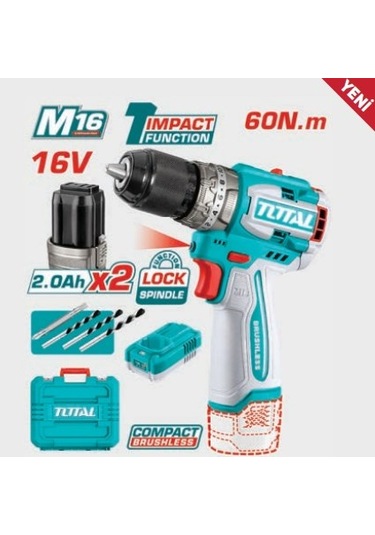 Total TIDLI16682 Li-Ion Akülü Kömürsüz Darbeli Matkap