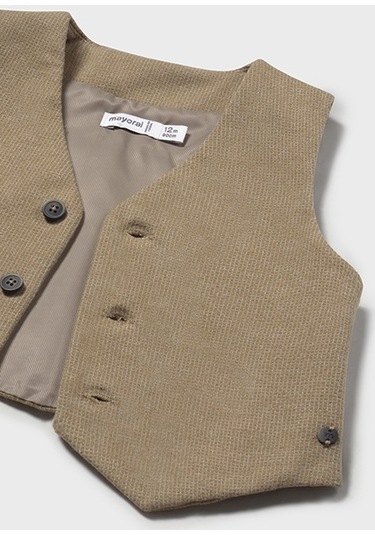 Mayoral Krem Erkek Bebek Yelek 2349 Krem
