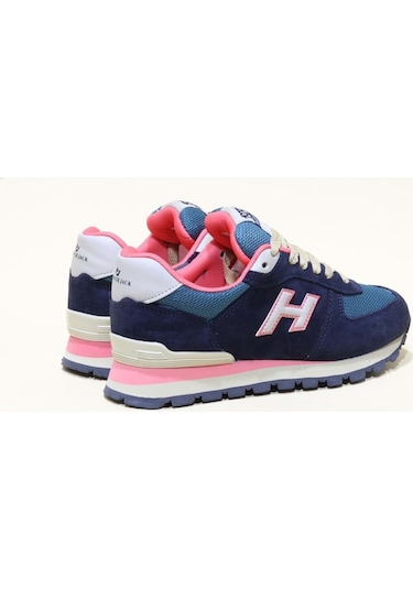 Hammer Jack Peru Lacivert Coral Kadın Hakiki Deri Sneakers Ayakkabı Lacivert