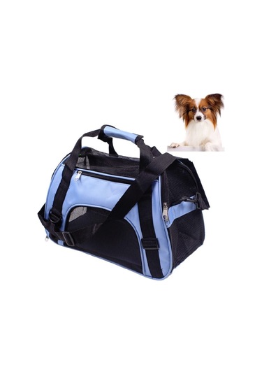 Taşınabilir Pet Sırt Çantası Köpek Go Out Messenger Katlanır Çanta Pet Malzemeleri, Özellikler: Orta Mavi